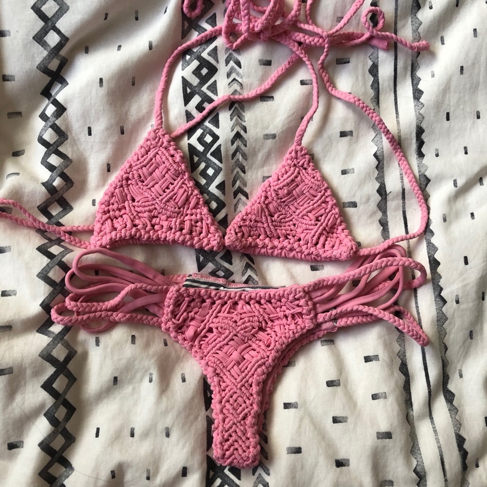 Rove pink crochet set- size M